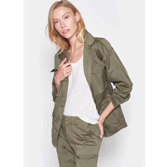 NWT Joie "Jenita" Military Green Utility Jacket - Picture 2 of 5
